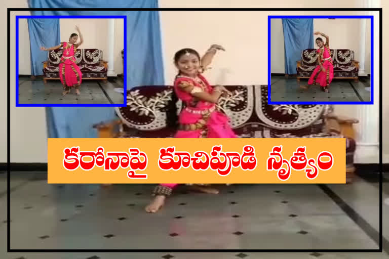 raise-public-awareness-on-corona-with-a-baby-kuchipudi-dance-at-sangareddy