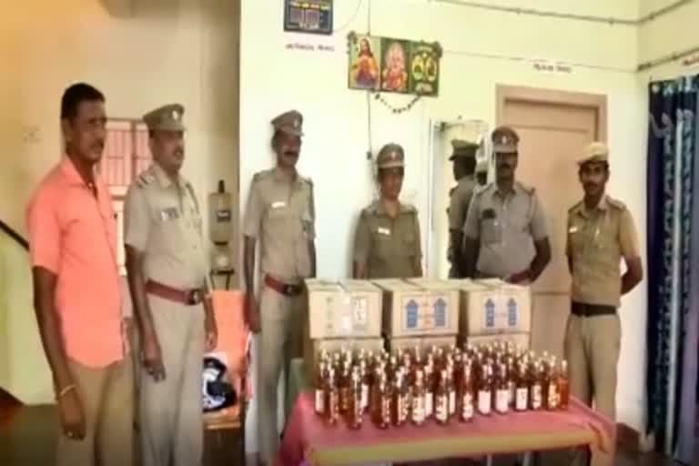 liquor buried in mud seized in thirunelveli