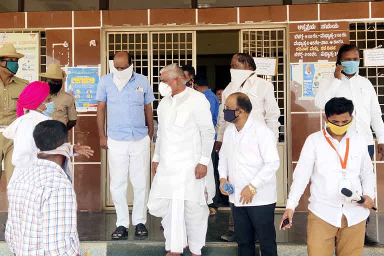 MLA visits Hulasur Hospital