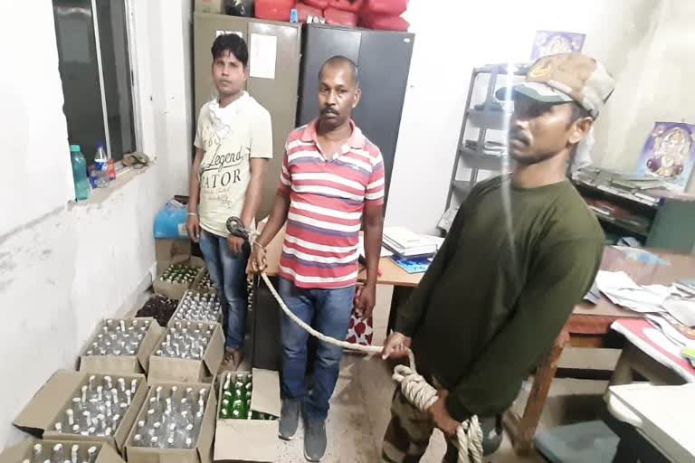 Smuggling of alcohol during lockdown in ranchi