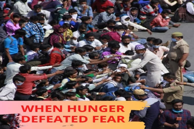 When fear of losing to hunger defeated fear of coronavirus