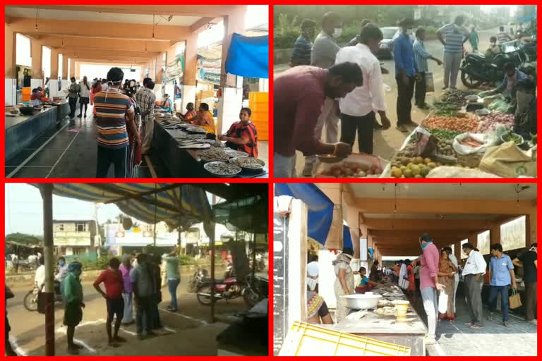 huge rush at shops and markets in west godavari