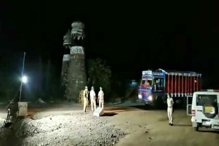 राजस्थान गुजरात बॉर्डर सील, डूगंरपुर में बॉर्डर सील, dungarpur border seal, rajasthan hariyana border seal