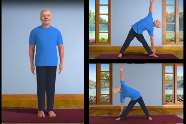 Narendra Modi  Yoga  Mann ki Baat  Fit India  PM shares 3D animated yoga videos  'മോദിക്കൊപ്പം യോഗ'  വീഡിയോ പങ്കുവെച്ച് മോദി  'മോദിക്കൊപ്പം യോഗ'  വീഡിയോ പങ്കുവെച്ച് മോദി  indian prime minister on yoga  covid 19 india  modi on corona issues