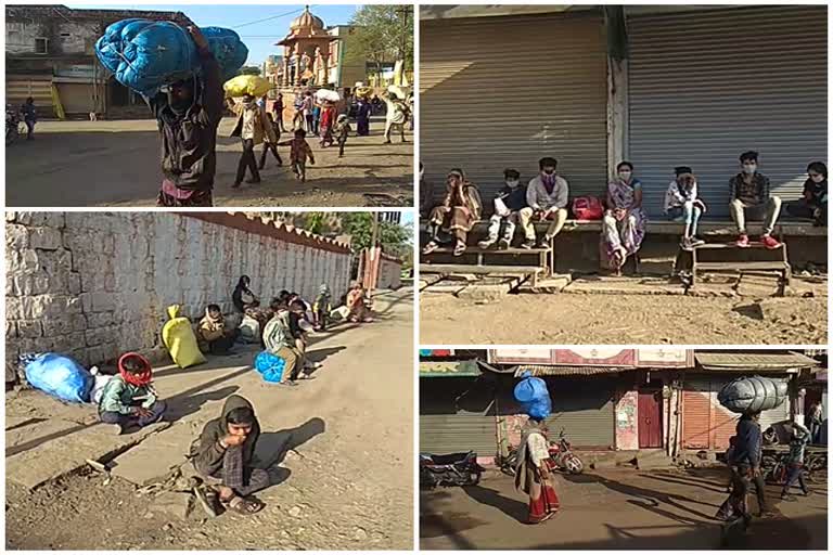 These people are reaching their homes and villages on foot day and night