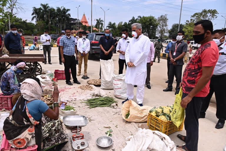 cm bhupesh lockdown inspection