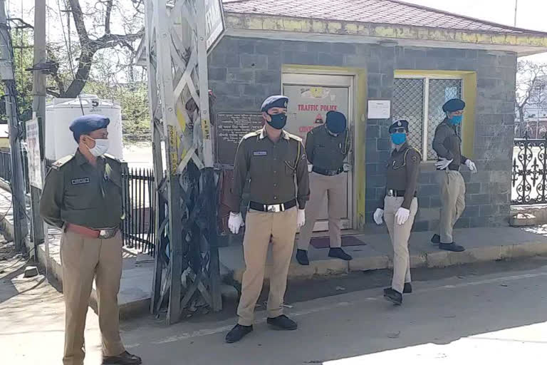 Police deployed during curfew in Sirmaur