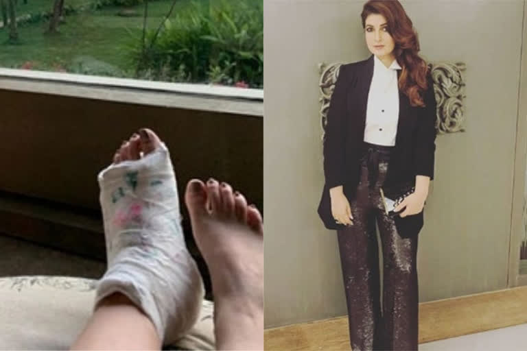 Guess what Twinkle Khanna's daughter wrote on her fractured foot