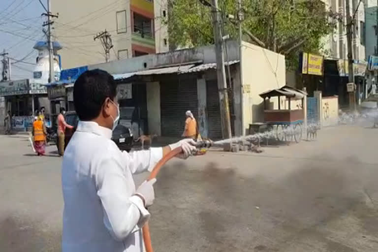 mla madhavaram krishna rao spray sodium hypochlorite