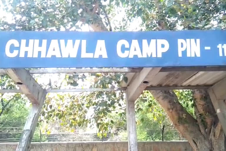 chhawla camp bus stand in pathetic condition