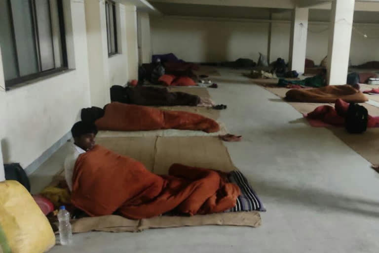 laborers in solan shelter home during curfew