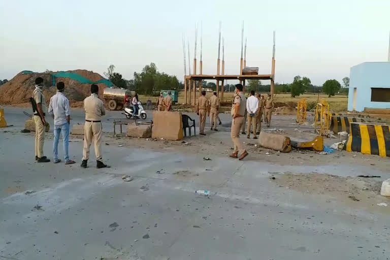 Palwal: Haryana-UP border seal, police of both states deployed