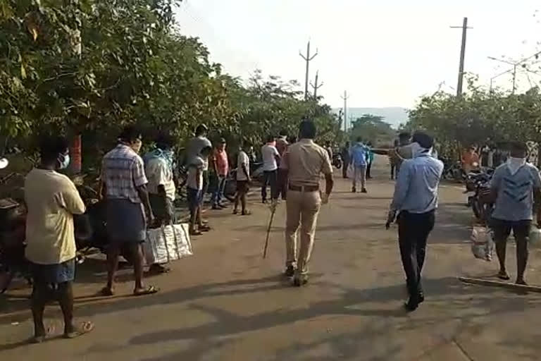 Pahara of the police in East Godavari district Tuni