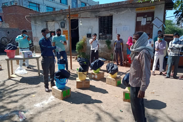 DCPCR distribute ration to needy people at different places in delhi during lockdown