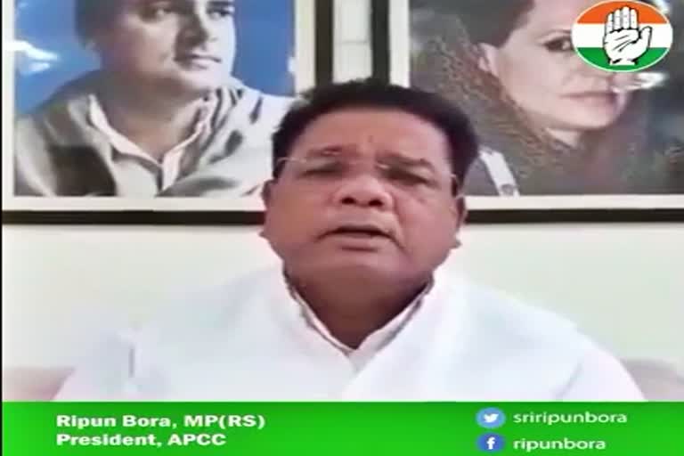 Appeal of ripun bora on corona virus to government guwahati kamrup metro assam etv bharat news