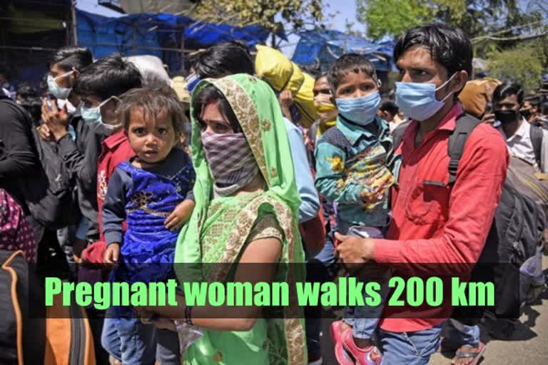 pregnant-woman-walks-200-km