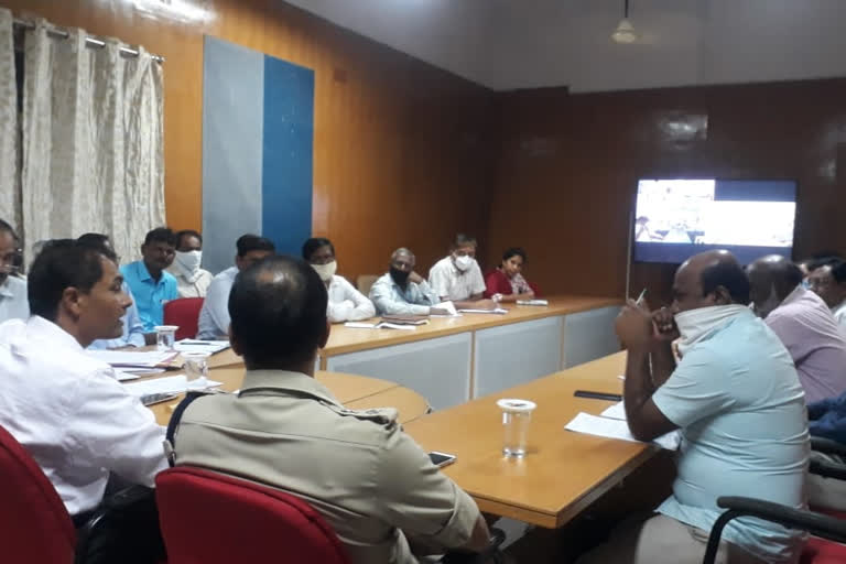 DC YS Patil video conference with officials on Farmers Crop Sales and Marketing