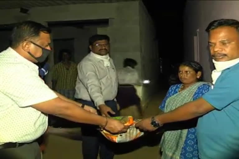 Distribution of food grains