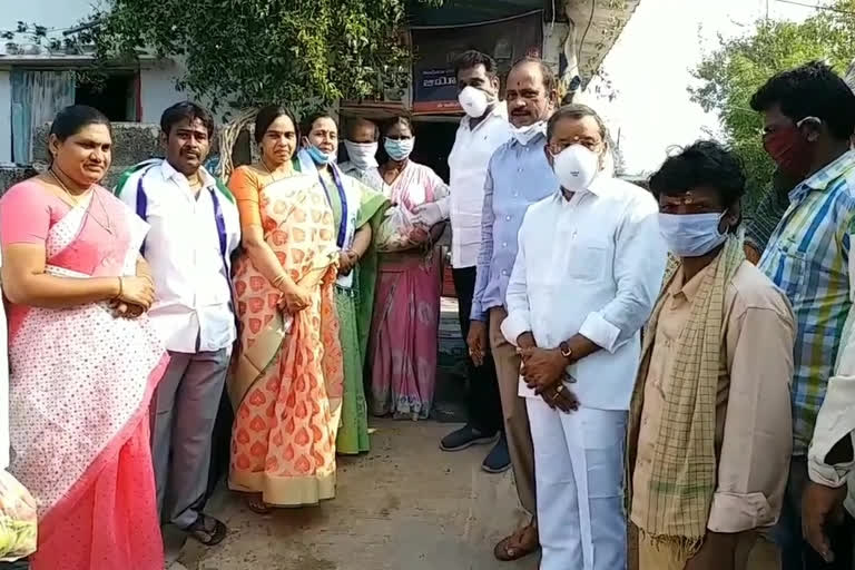 Giridhar is an MLA distributing essentials in Guntur