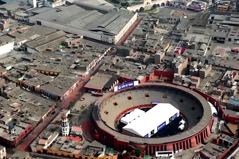 Peru bullfighting ring turned into homeless centre