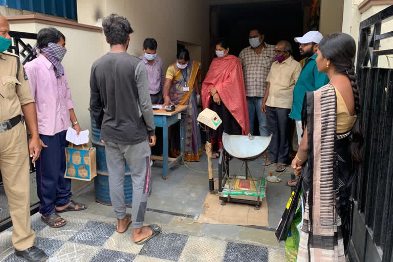 ration rice distribution