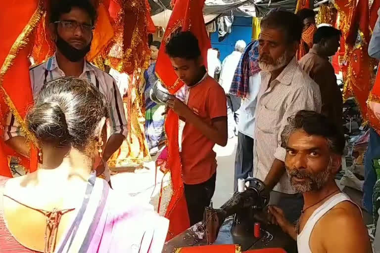 muslims people making bajrangbali pataka in deoghar