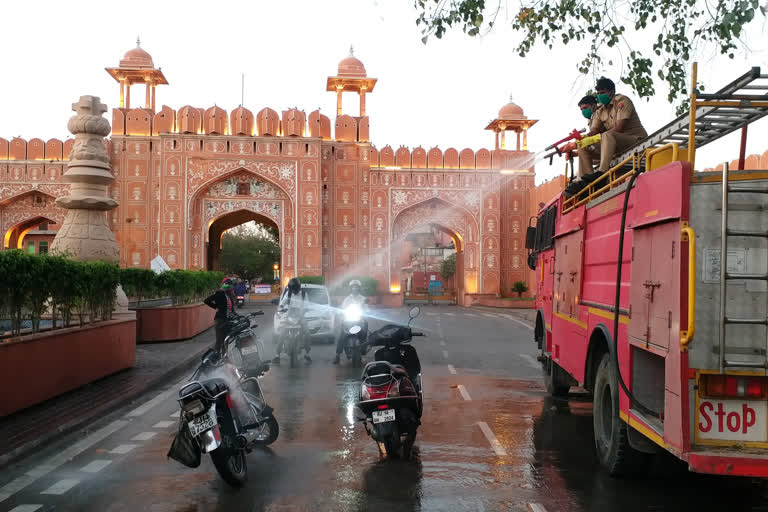 jaipur news, rajasthan news, vehicles sanitize,