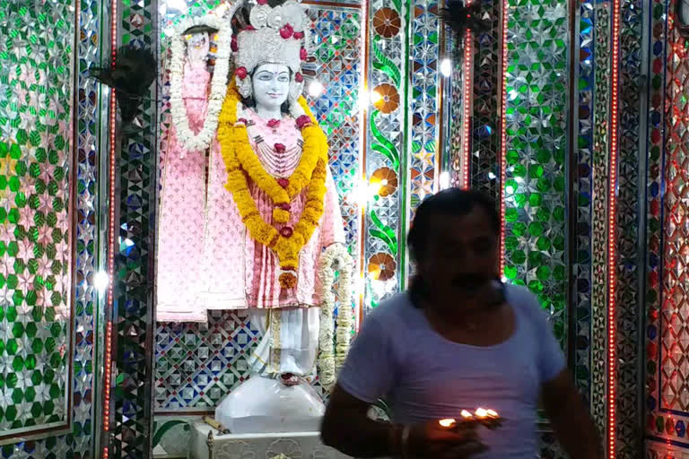 Lord Rama worshiped between closed locks