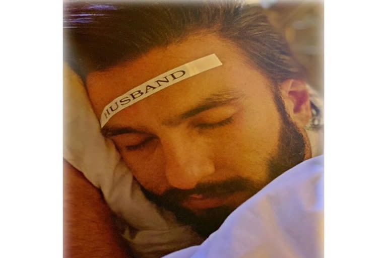 Deepika shares adorable picture of Ranveer taking nap: Productivity in time of COVID-19