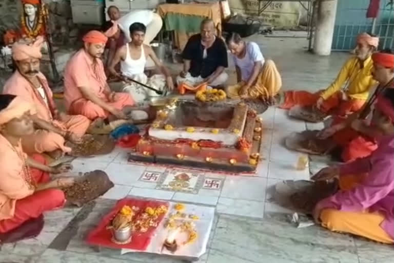 Pundits also followed social distancing during Havan