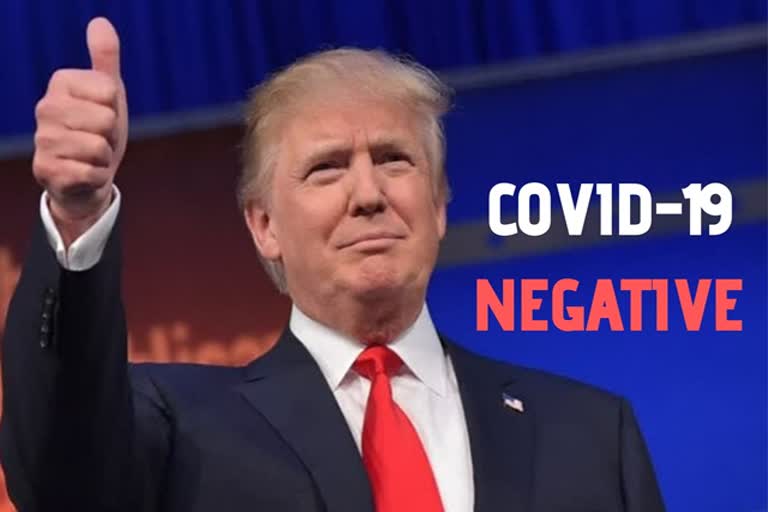 Donald Trump  Covid 19 Test  Negative Result  White House  Sean Conley  POTUS  US President  Novel Coronavirus  Pandemic  அதிபர் ட்ரம்புக்கு மீண்டும் கோவிட்19 பரிசோதனை!  ட்ரம்புக்கு கரோனா பாதிப்பு  ட்ரம்ப் கரோனா சோதனை  கோவிட்19 சோதனை