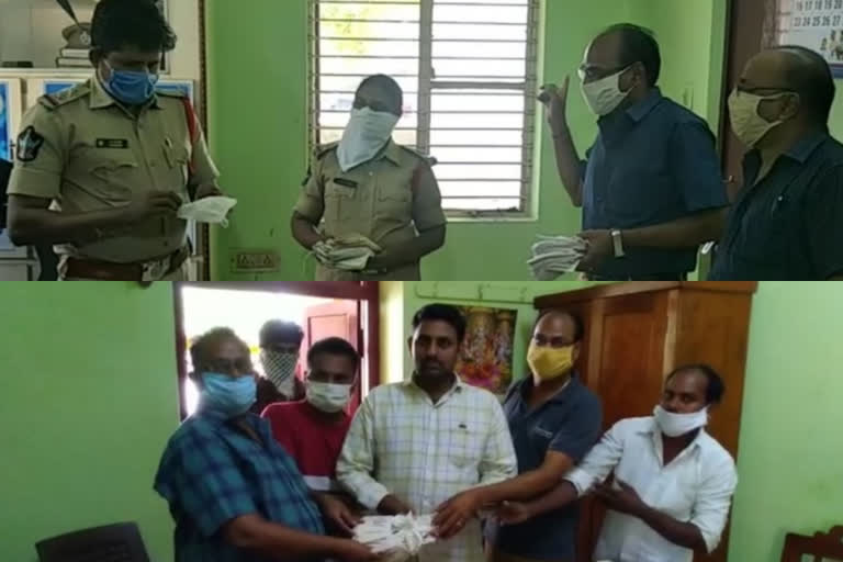 masks free distribution by voluntary organisation