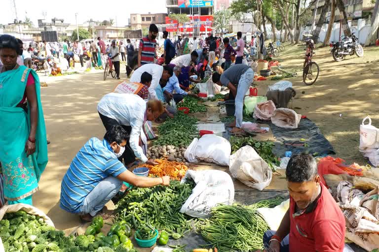 People of Dumka are not following social distancing