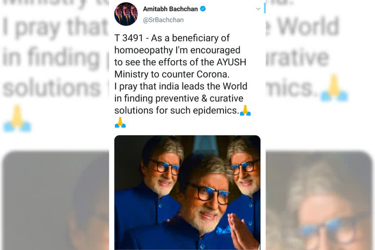 big b suggests that homeopathy can beat corona