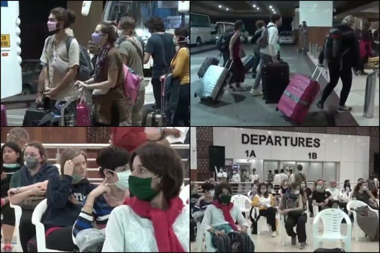 സ്വദേശത്തേക്ക് തിരിച്ചയച്ചു  repatriated  French citizens  kochi airport  nedumbassery  നെടുമ്പാശ്ശേരി  ഫ്രഞ്ച് പൗരന്മാരെ തിരിച്ചയച്ചു