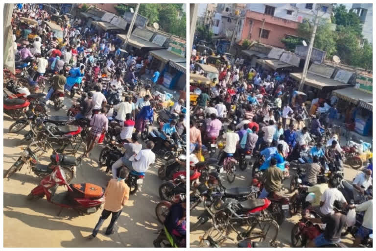 no.of People came to markets in Naidupet by believing false propaganda