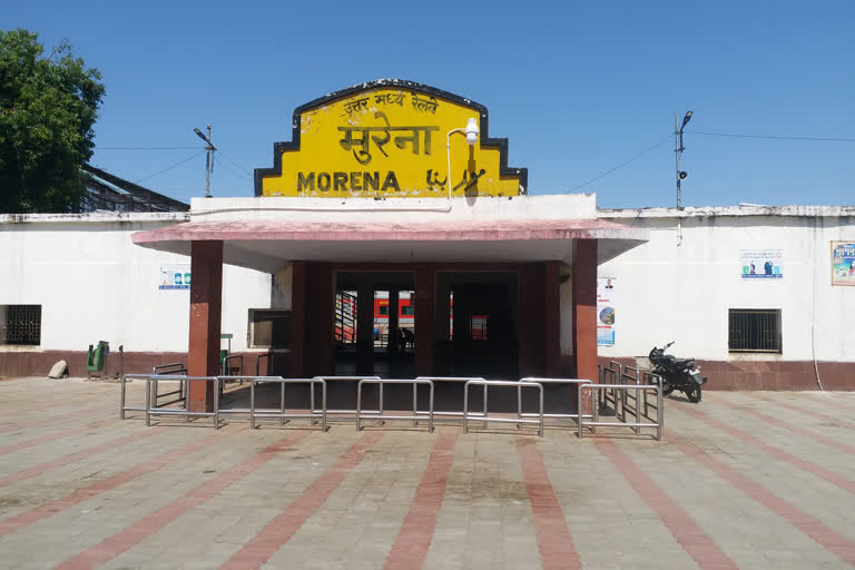 Silence prevails at Morena railway station during lockdown