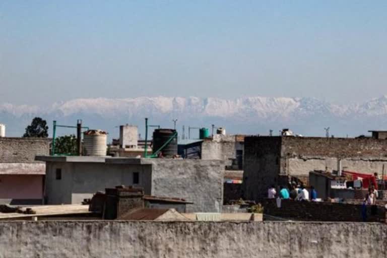 Himachal Pradesh mountains visible in Jalandhar