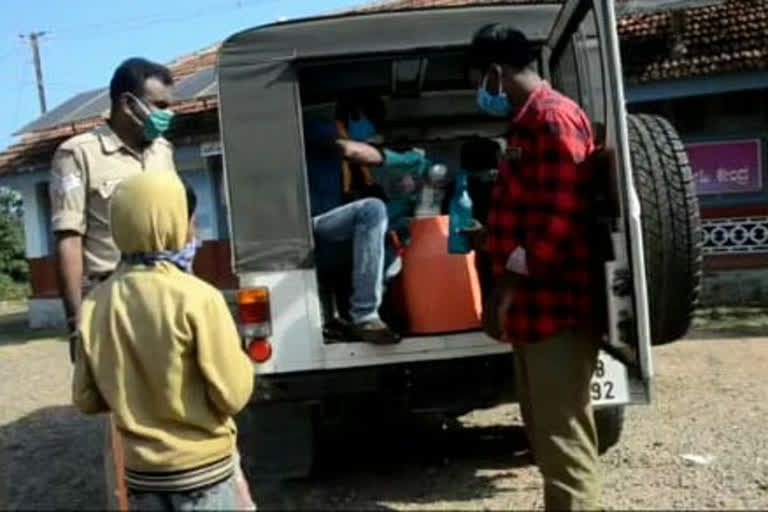 Distribution of milk daily for the poor and needy