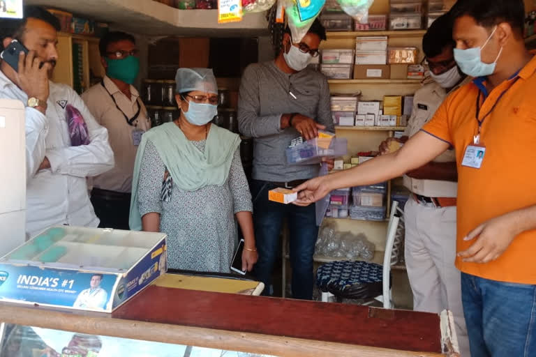 Health department raids on medical store