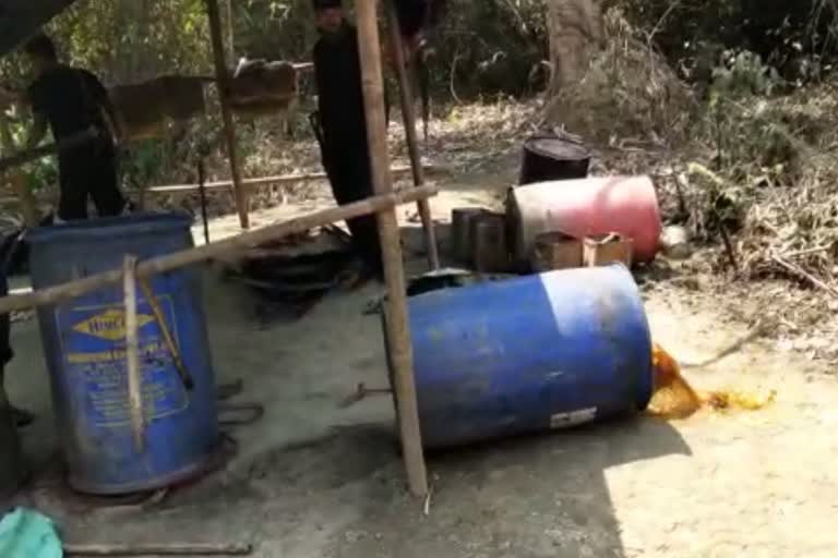 illicit liquor seized at kakopathar