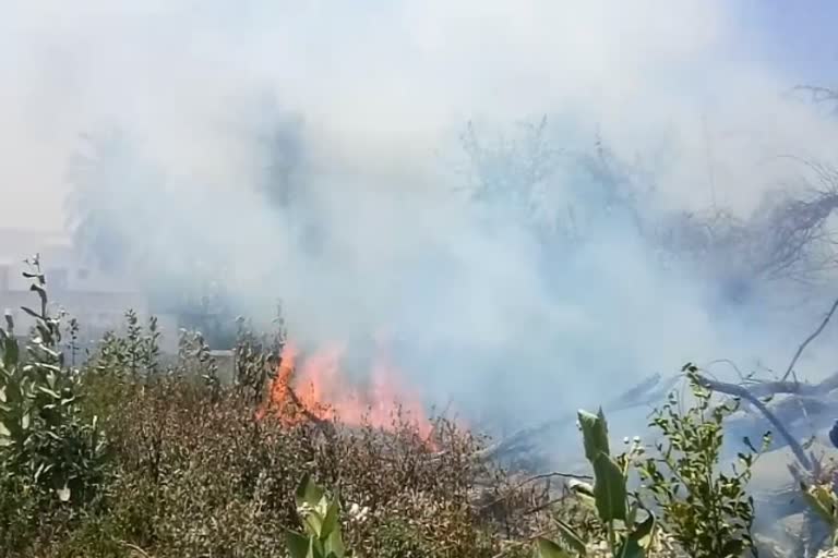 fire in pazhaverkadu