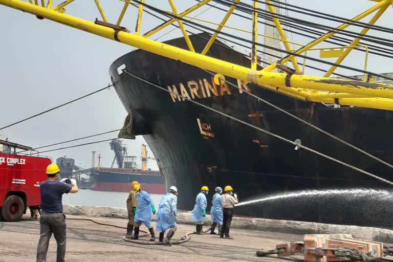 Haldia port sanitization in east medinipur