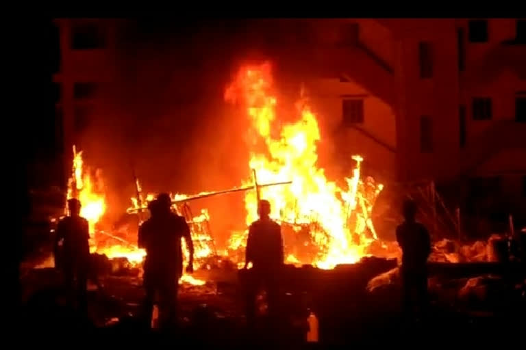 fire in ramkrishan nagar khatal in patna