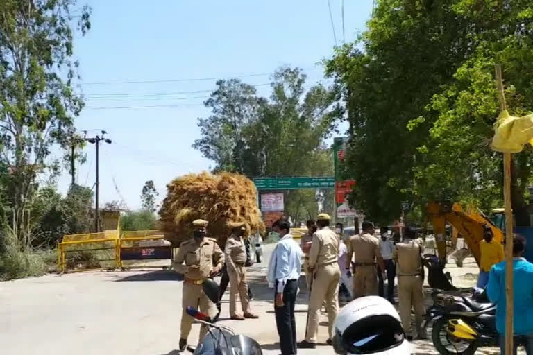 before entering in district people are getting medical check up