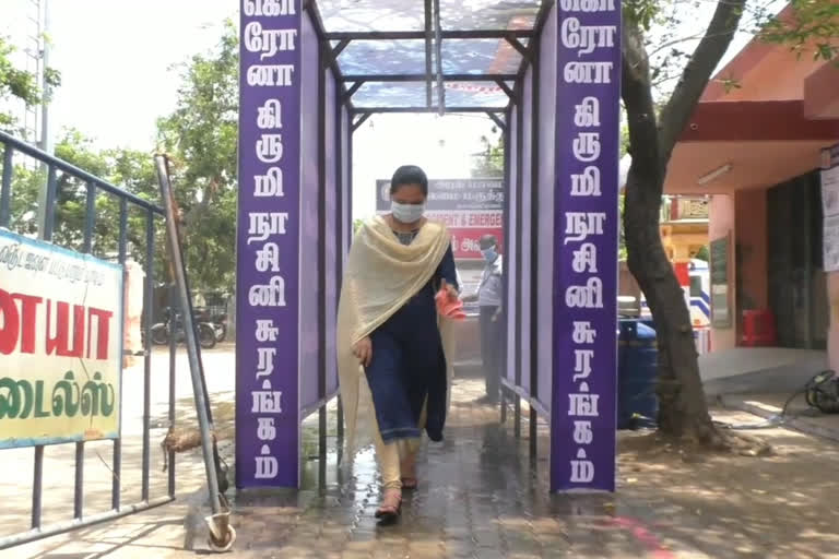 Request to set up antiseptic tunnel in public places