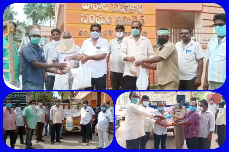 cooperative bank helps to west godavari people to not get infected from corona virus