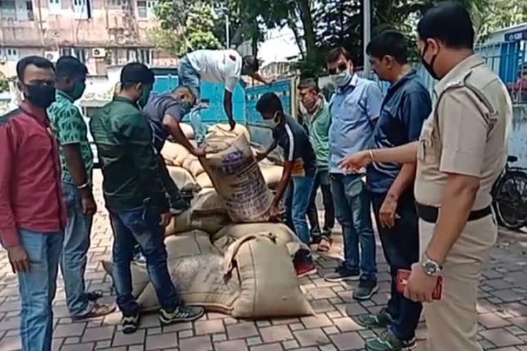 police recovered 27 rice bag amid lockdown from barasat, north 24 paraganas