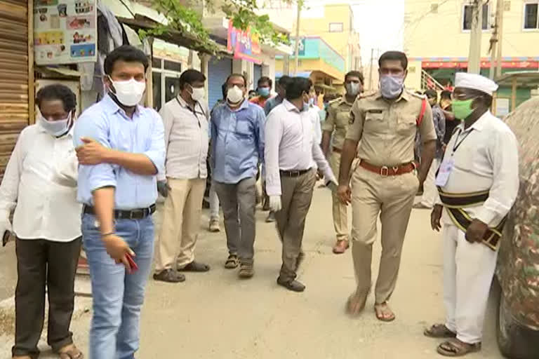 Officers counselling at Red zone areas in Ongole