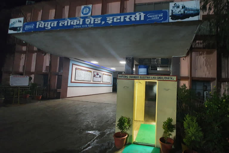 Railway built Sanitizing chamber  from junk items